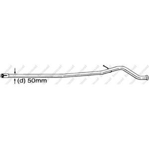 ремонтна тръба, катализатор BOSAL 889-541 