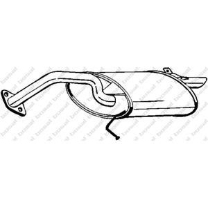 задно гърне BOSAL 228-889 