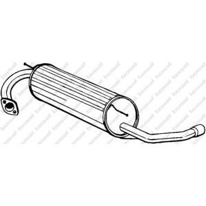 задно гърне BOSAL 228-003