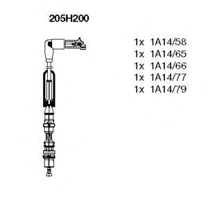 кабели за свещи - комплект запалителни кабели BREMI 205H200