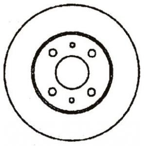 спирачен диск JURID 561329JC 
