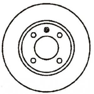 спирачен диск JURID 561361J
