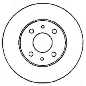 спирачен диск JURID 561387JC