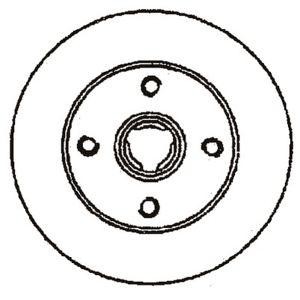спирачен диск JURID 561460J 