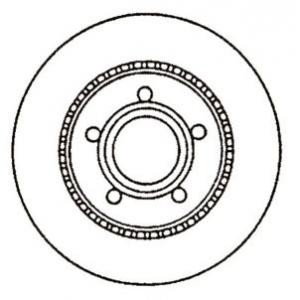 спирачен диск JURID 561472J 