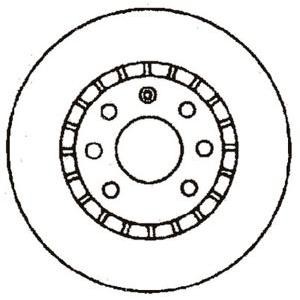 спирачен диск JURID 561488J 