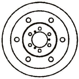 спирачен диск JURID 561508JC