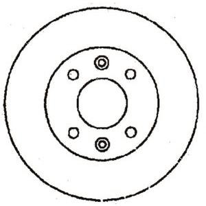 спирачен диск JURID 561555J 