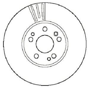 спирачен диск JURID 561573J 