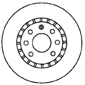 спирачен диск JURID 561588J 