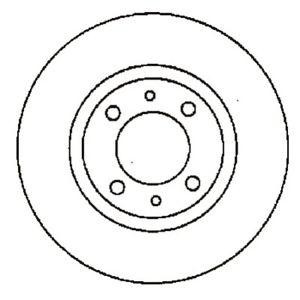 спирачен диск JURID 561595JC