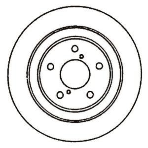 спирачен диск JURID 561667J 