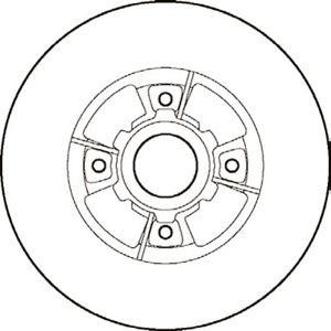 спирачен диск JURID 561868J