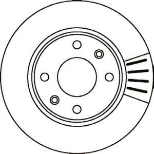 спирачен диск JURID 562027JC