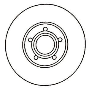 спирачен диск JURID 562052JC