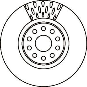 спирачен диск JURID 562085J 
