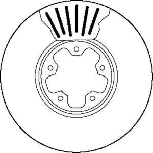 спирачен диск JURID 562141J