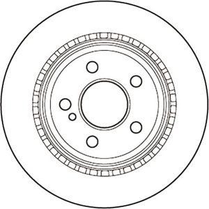 спирачен диск JURID 562242J 