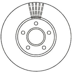 спирачен диск JURID 562251J 