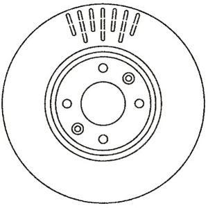 спирачен диск JURID 562267J 