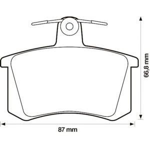 накладки JURID 571462J