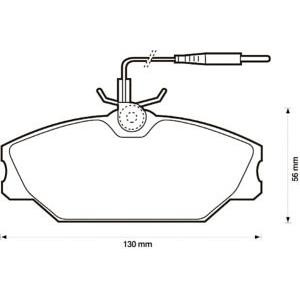 накладки JURID 571476J