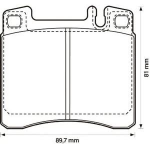 накладки JURID 571478J-AS
