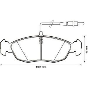 накладки JURID 571509J