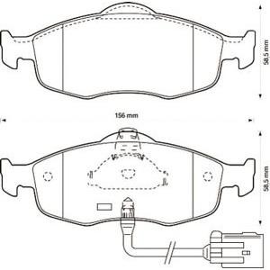 накладки JURID 571522J 