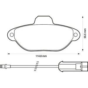 накладки JURID 571523J 
