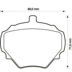 накладки JURID 571803J