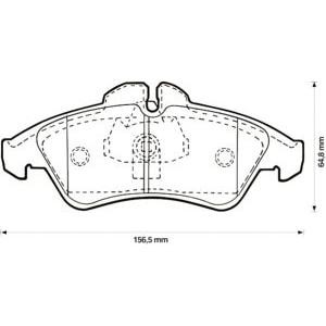 накладки JURID 571844J-AS 