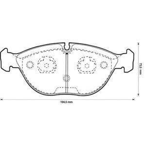 накладки JURID 571872JC