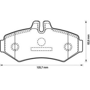 накладки JURID 571950J-AS 