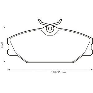 накладки JURID 573008JC
