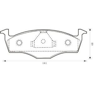 накладки JURID 573040J 