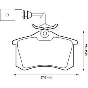 накладки JURID 573065JC