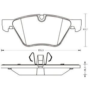 накладки JURID 573187J-AS 