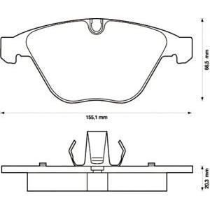 накладки JURID 573189J-AS 