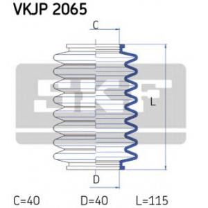 комплект маншон, кормилно управление SKF VKJP 2065 