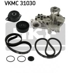водна помпа + комплект пистови ремъци клиновидно оребряване SKF VKMC 31030