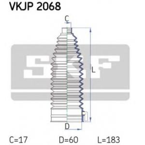 комплект маншон, кормилно управление SKF VKJP 2068 