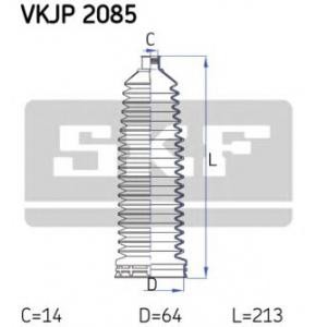 комплект маншон, кормилно управление SKF VKJP 2085 